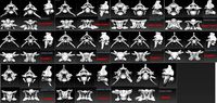 11 Snake Bones Set Skeleton Scanned Accurate Printable Replicas | 3D