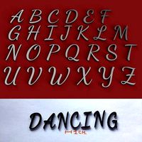 DANCING uppercase and lowercase 3D Letters STL FILE  | 3D