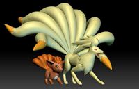 Pokemon Vulpix Ninetales | 3D