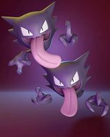 Pokemon - Haunter with two different poses | 3D
