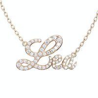 Jewelry 3D Necklace Pendant Lea Font-NPFN0002 | 3D