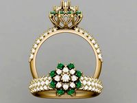 Wedding Ring 3D 0052 print model | 3D