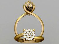 Wedding Ring 3D 0048 print model | 3D