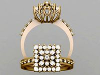 Wedding Ring 3D 0046 print model | 3D
