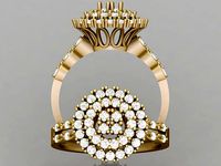 Wedding Ring 3D 0039 print model | 3D