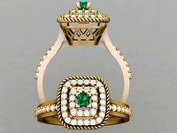 Wedding Ring 3D 0038 print model | 3D