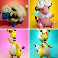 Pokemon mareep evolution pack | 3D