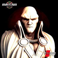B3DSERK May Term Martian Manhunter Bust for 3d printing | 3D