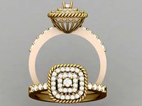 Wedding Ring 3D 0036 print model | 3D