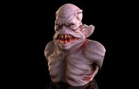 Merman bust | 3D