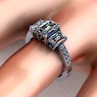 Verragio Emerald Diamond Ring | 3D