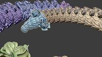 ARTICULATED ROSE DRAGON | 3D