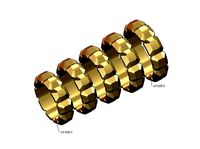 Chunky cushion fashion band US sizes 5to9 | 3D