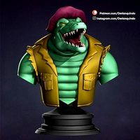 Teenage Mutant Ninja Turtles - Animated series - Leatherhead | 3D