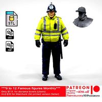 N7 UK Police with unique hat | 3D