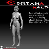Cortana Halo 4 one sixth scale Kit | 3D