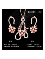 Pendant Earrings combo - 1102 | 3D