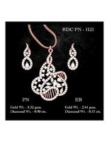 Pendant Earrings combo - 1121 | 3D