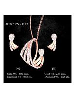 Pendant Earrings combo - 1132 | 3D