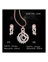 Pendant Earrings combo - 1170 | 3D