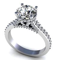 Tian Shou Yin Diamond Ring | 3D