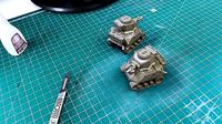WW2 American M5 Stuart Grot Tank | 3D