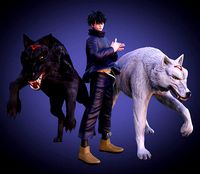 Megumi and his divine dogs | 3D