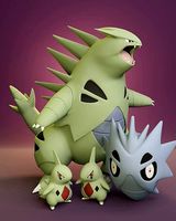 Pokemon - Larvitar Pupitar and Tyranitar | 3D