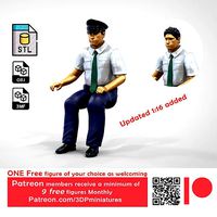 N7 Sitting Man Pilot  | 3D