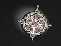 3D Nft Compass pendant 2022 | 3D