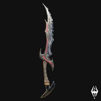 Daedric Sword of the Vampire - Elder Scrolls V | 3D