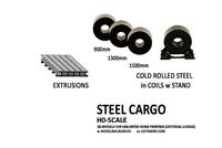 CARGO-0005 Steel cargo set H0-scale 6 items | 3D