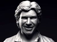 Harrison Ford as Han Solo Bust Printable 3D Model | 3D
