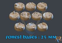 FOREST STYLIZED BASES 25MM | 3D