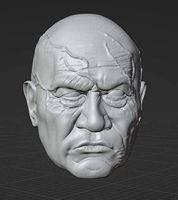 Bounty Hunter Head Sculpt 6 inch 1 12th Scale | 3D