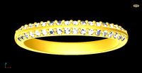 Fashion  ENGAGEMENT band 0101-22 | 3D