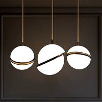Chandelier suspension Semicircle Whitegold D25-h25