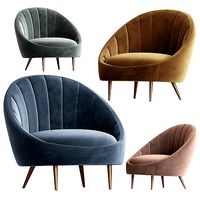 Ether Padded Strip Armchair