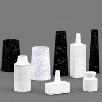 Westelm ceramic Linework Vases
