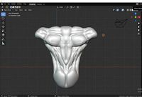 HUMAN TORSE SCULPTED IN BLUNDER