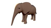 Elephant Calf - Stylized