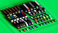 60  Vehicles - Mega Pack - Low-poly cars  trucks  buses