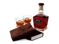 Jack Daniels Single Barrel Select Whiskey and Leather Notebook