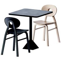 Square Table TNP by Kristalia and Elipse Chair by Zanotta