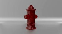 Fire Hydrant Lowpoly PBR