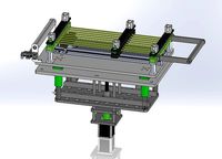 Double axle shifting load fine tuning platform