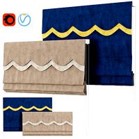 Roman Curtains 94 Dihin Home Wavy Valance