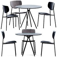 Piper Cafe Table by DesignByThem and Chair Caristo by SP01