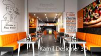 Model pizzeria cinama 4D corona
