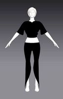Woman Clothing A-Pose 345